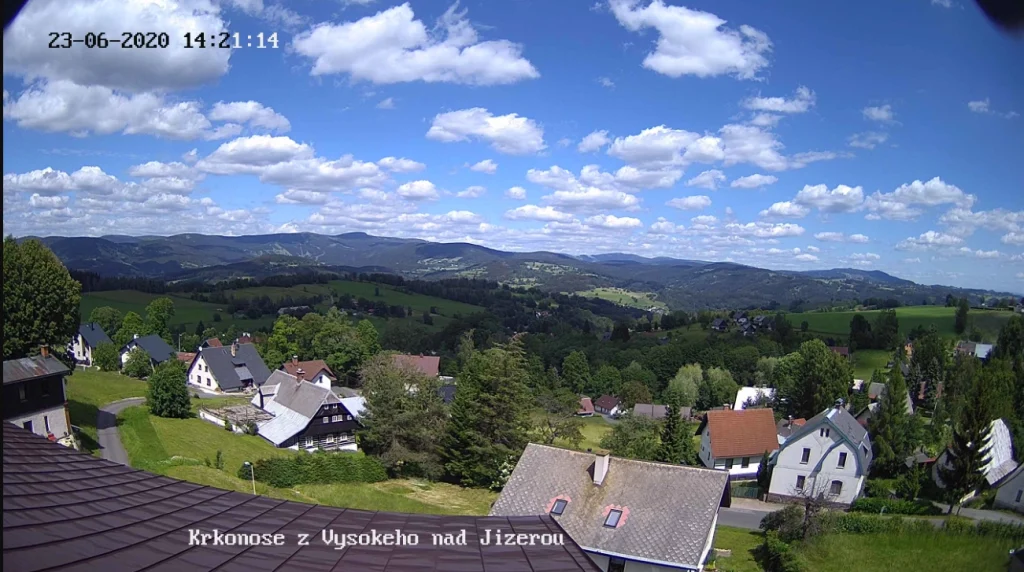 Webkamera Krkonoše, vysoké nad Jizerou